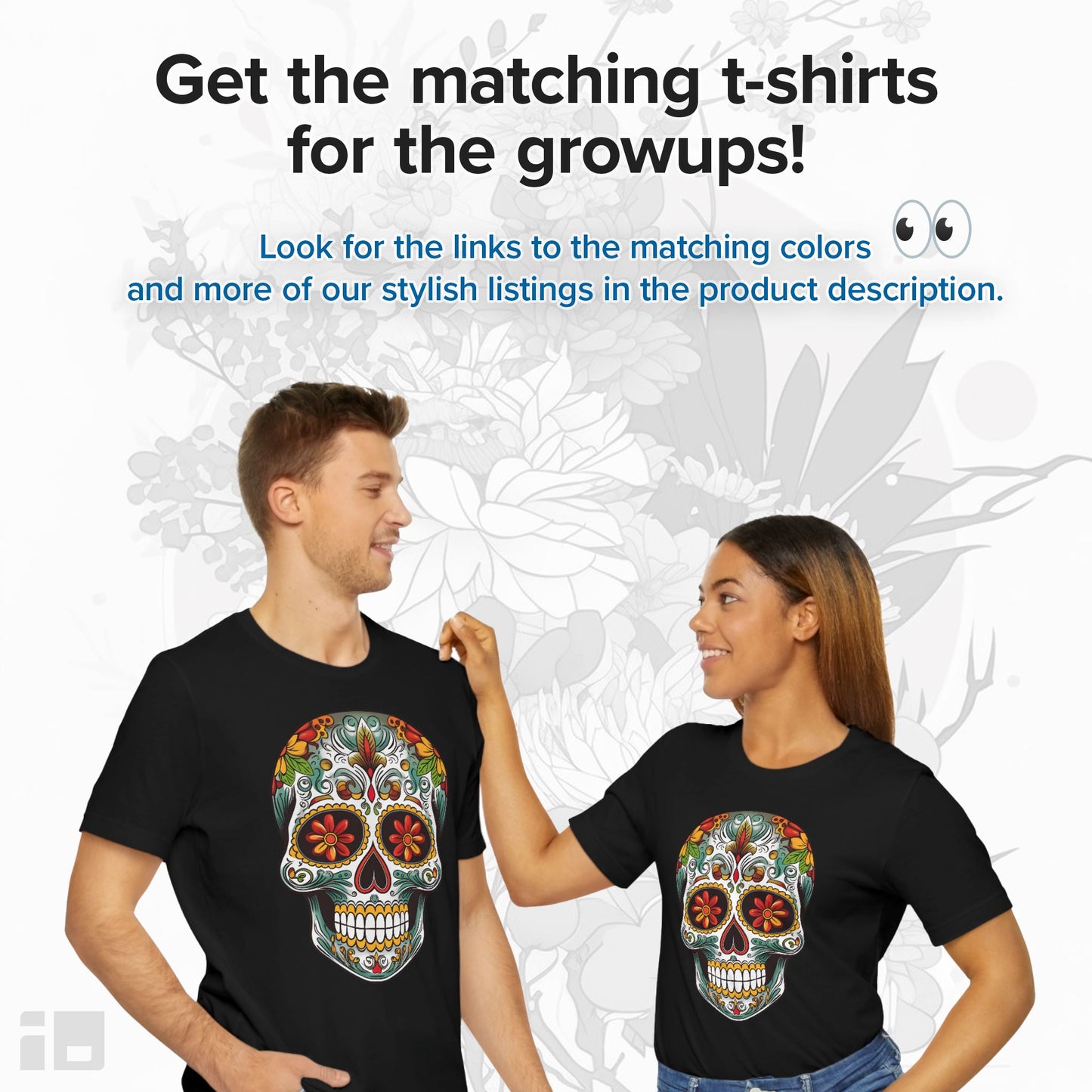 Colorful and Intricate Sugar Skull Baby Onesie™ Kids clothes Printify