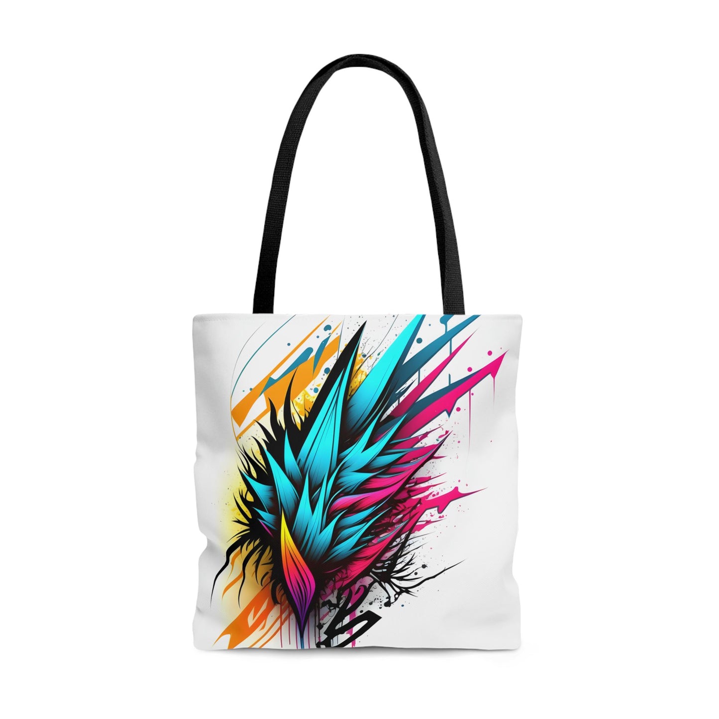 Colorful Tribal Tote Bag - Tattoo Inspired Accessory Bags Printify