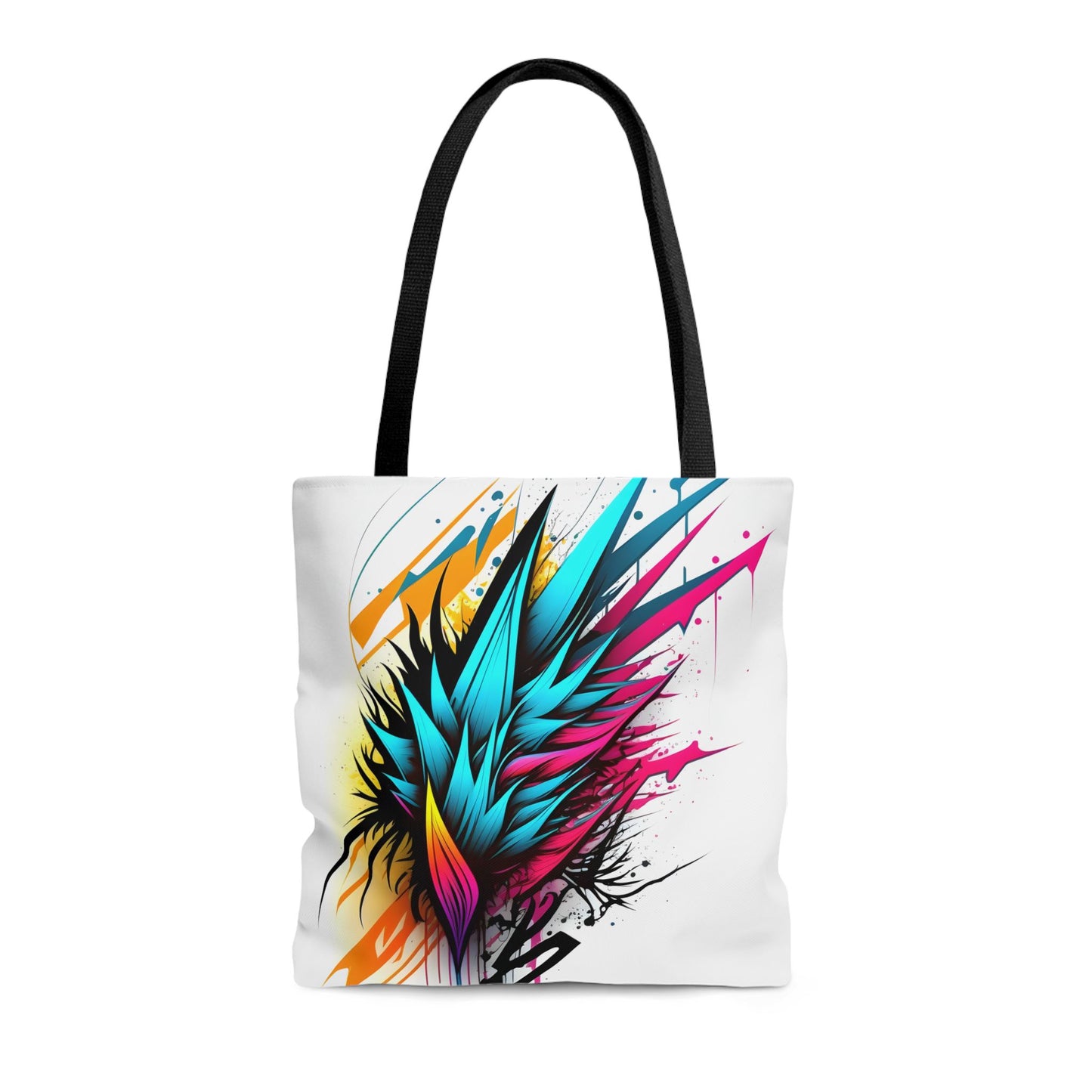 Colorful Tribal Tote Bag - Tattoo Inspired Accessory Bags Printify Medium