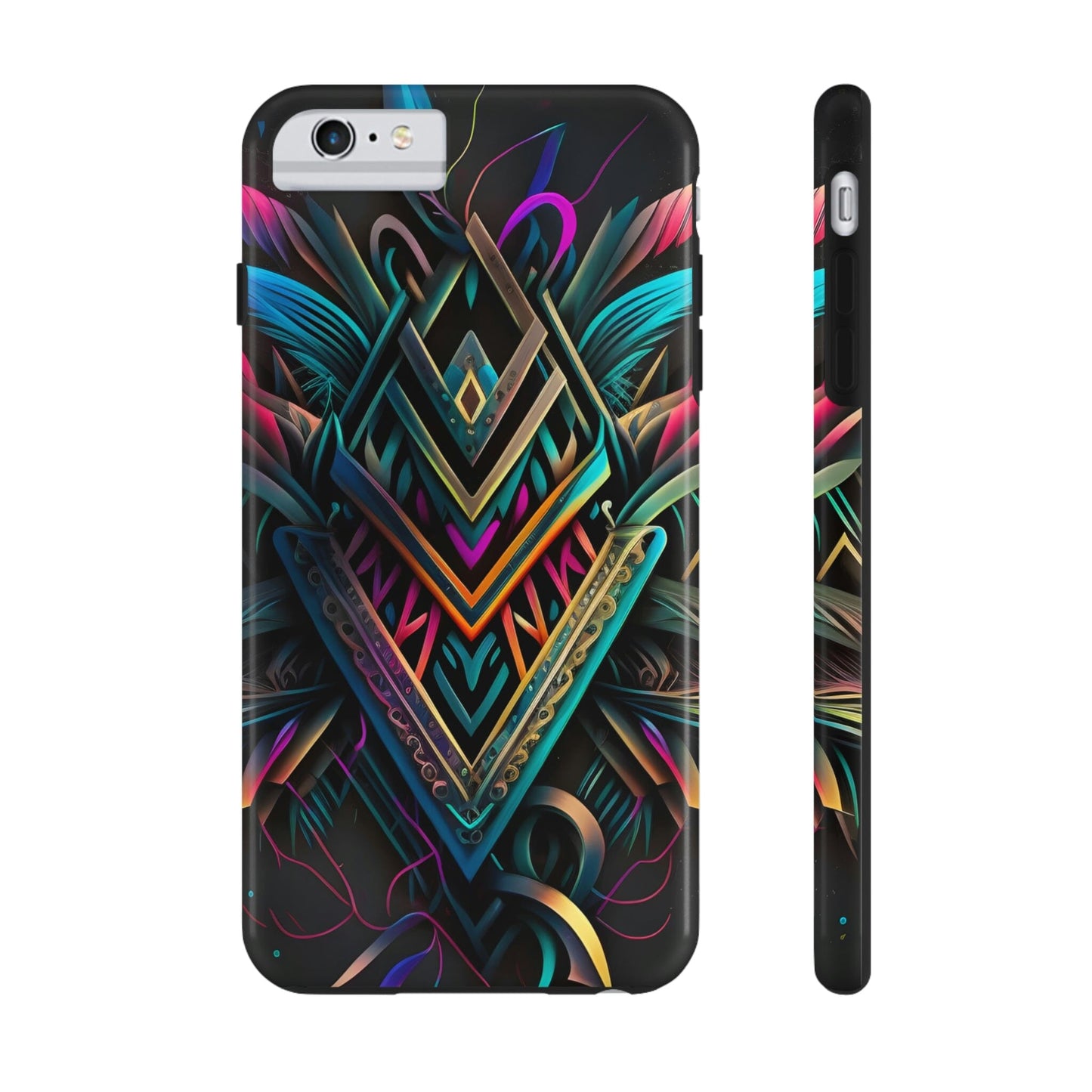 Dark Neon Tribal Tattoo Tough Case for iPhone Phone Case InkedOut