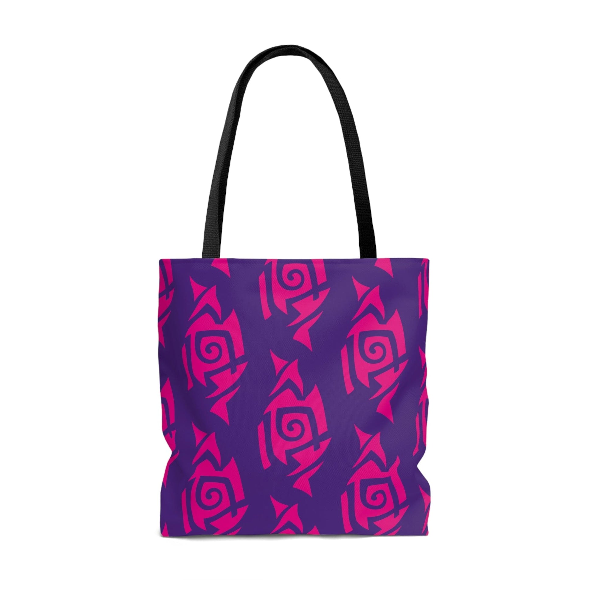 Hot Pink and Purple Tribal Pattern Tote Bag Bags Printify