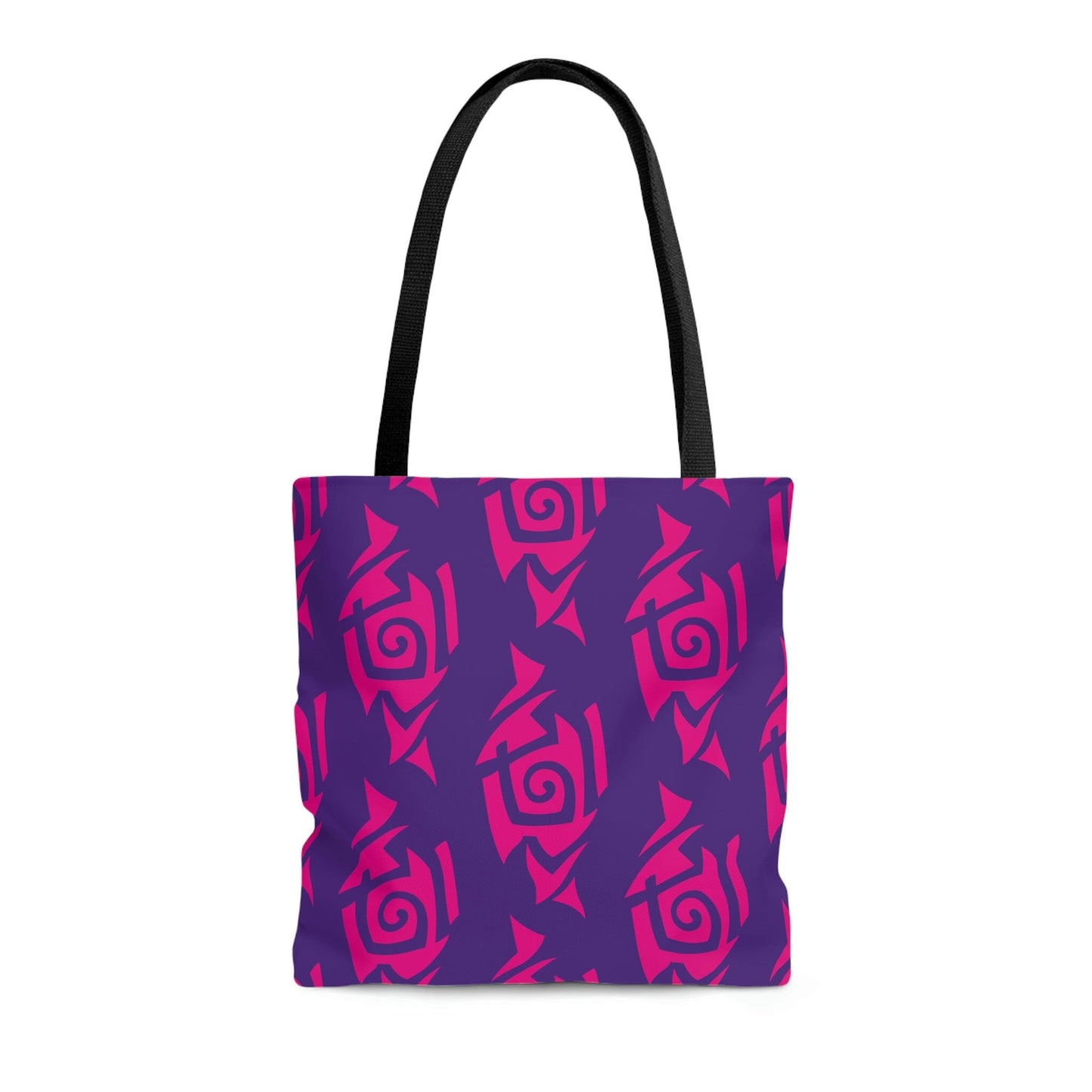 Hot Pink and Purple Tribal Pattern Tote Bag Bags Printify Medium