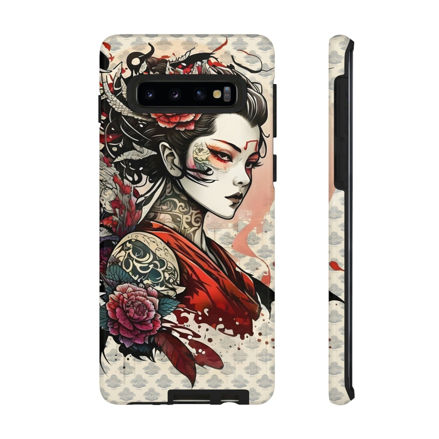 Japanese Geisha Tough Case for Samsung Galaxy Phone Case Printify Samsung Galaxy S10 Glossy