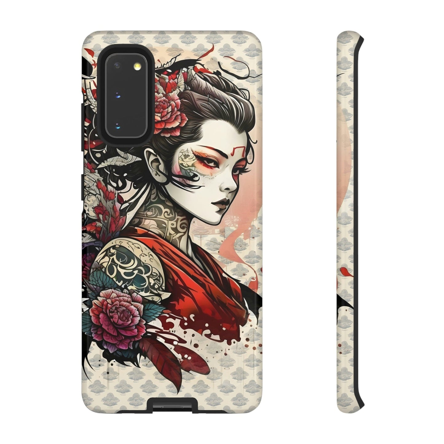 Japanese Geisha Tough Case for Samsung Galaxy Phone Case Printify Samsung Galaxy S20 Glossy