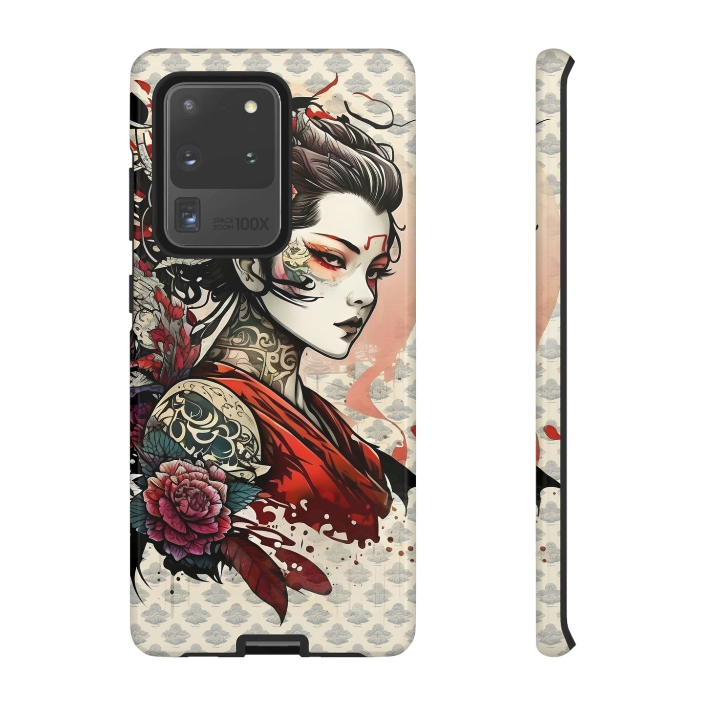 Japanese Geisha Tough Case for Samsung Galaxy Phone Case Printify Samsung Galaxy S20 Ultra Glossy