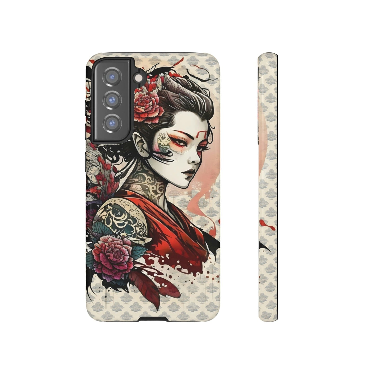 Japanese Geisha Tough Case for Samsung Galaxy Phone Case Printify Samsung Galaxy S21 FE Glossy