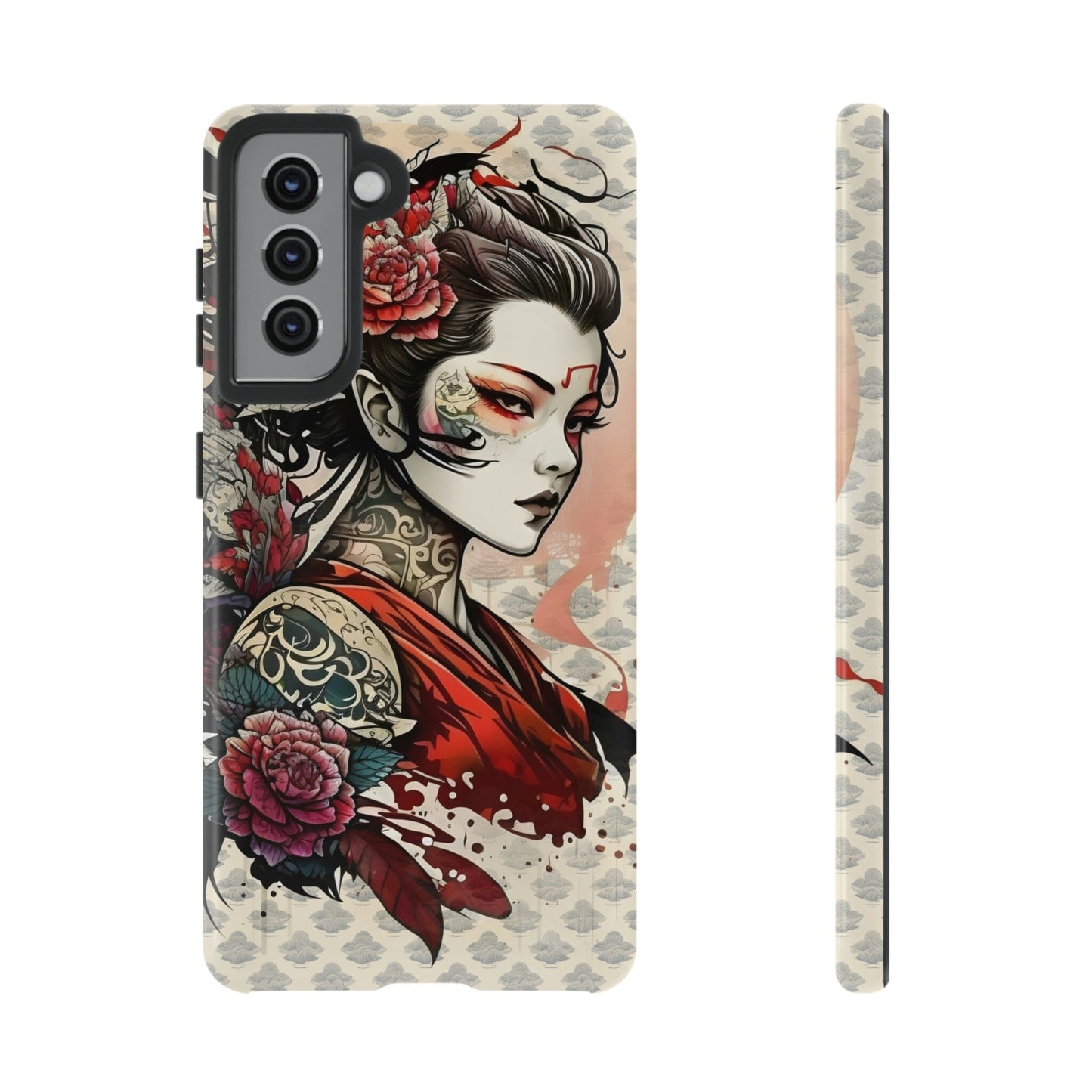 Japanese Geisha Tough Case for Samsung Galaxy Phone Case Printify Samsung Galaxy S21 Glossy