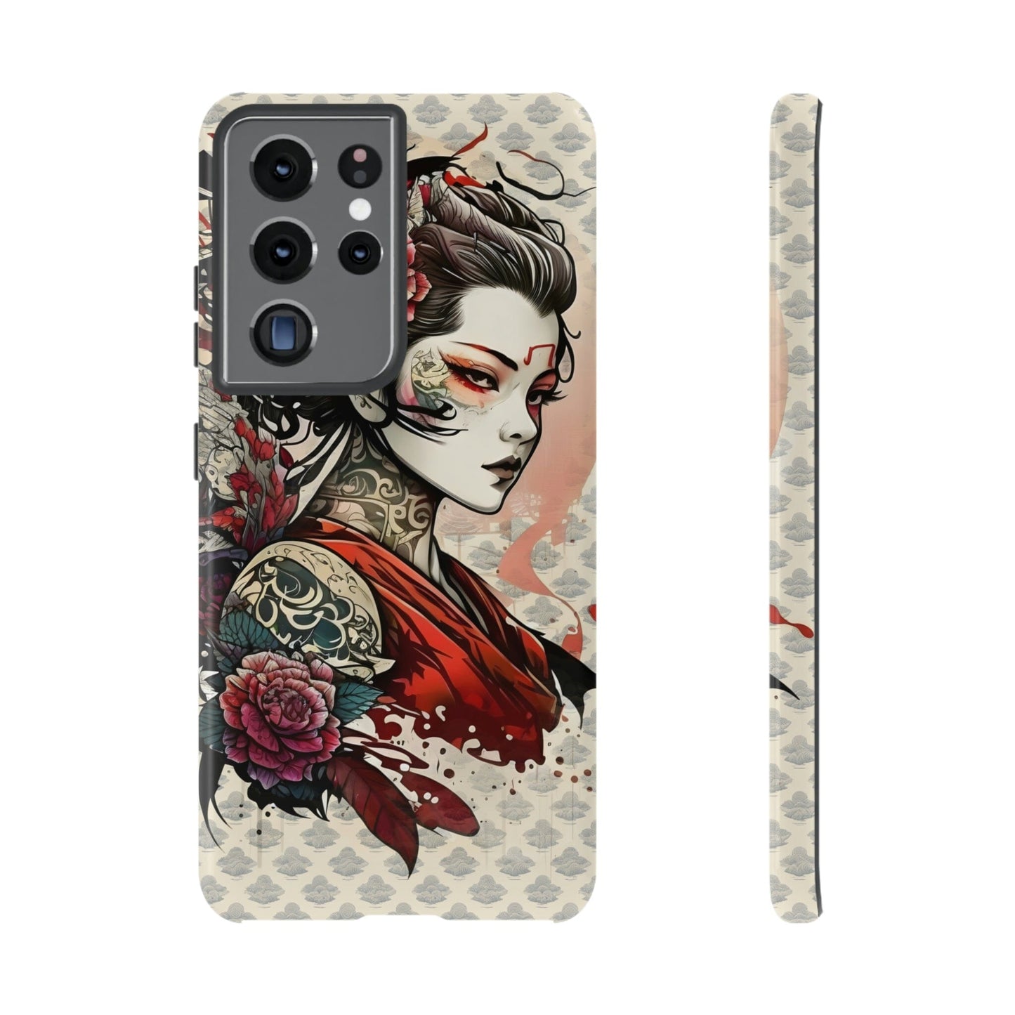 Japanese Geisha Tough Case for Samsung Galaxy Phone Case Printify Samsung Galaxy S21 Ultra Glossy