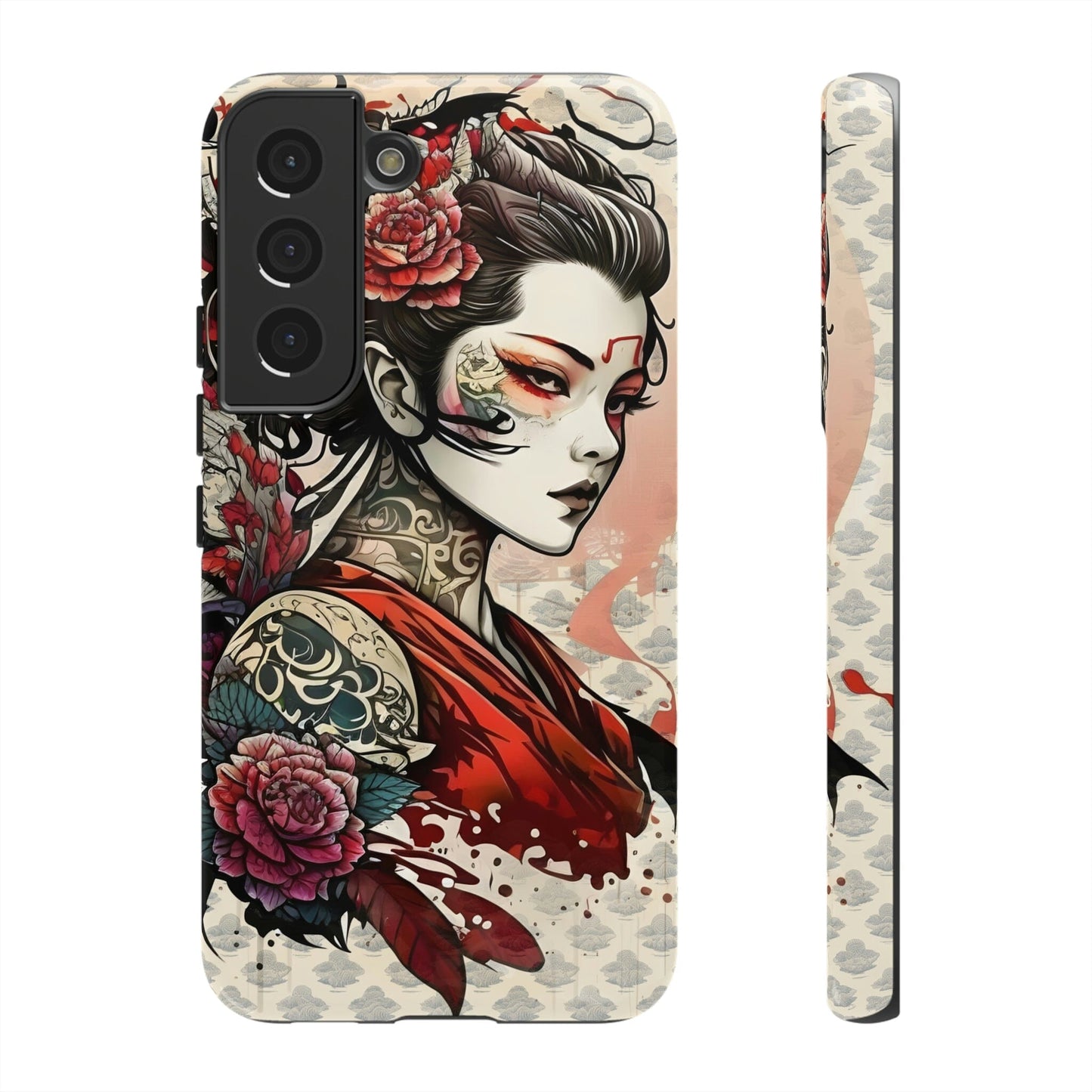 Japanese Geisha Tough Case for Samsung Galaxy Phone Case Printify Samsung Galaxy S22 Glossy