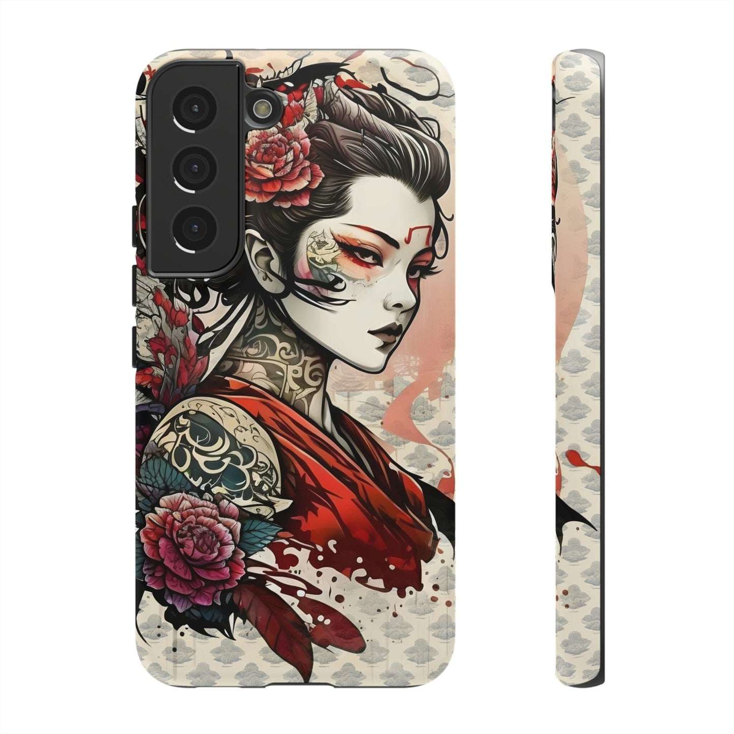 Japanese Geisha Tough Case for Samsung Galaxy Phone Case Printify Samsung Galaxy S22 Matte