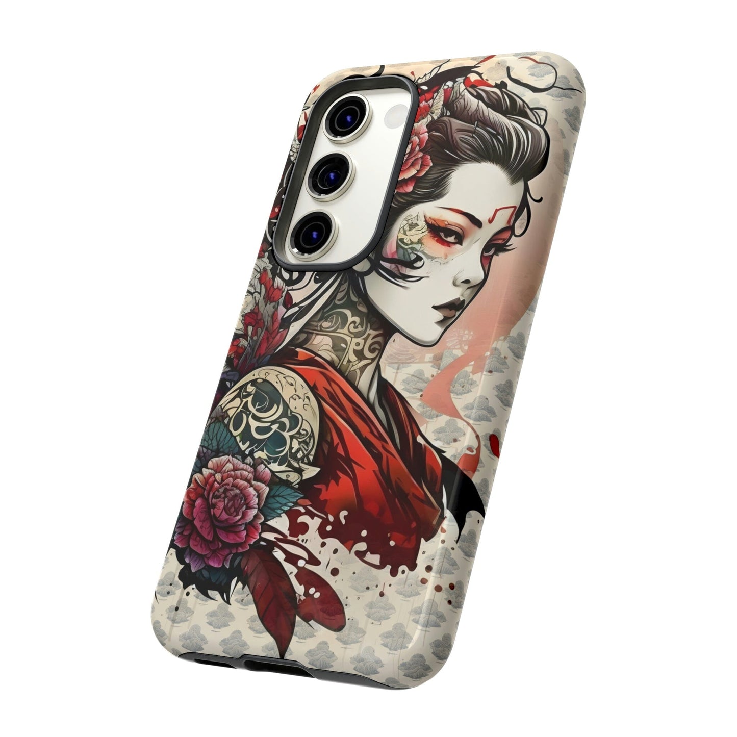 Japanese Geisha Tough Case for Samsung Galaxy Phone Case Printify Samsung Galaxy S23 Glossy