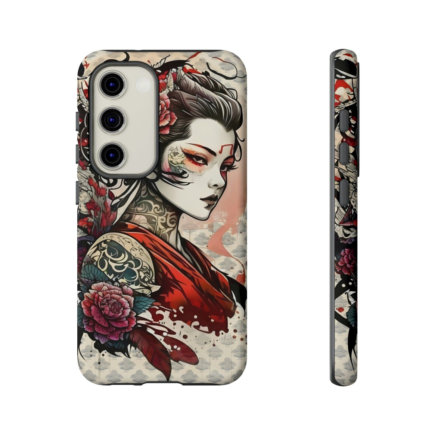 Japanese Geisha Tough Case for Samsung Galaxy Phone Case Printify Samsung Galaxy S23 Matte