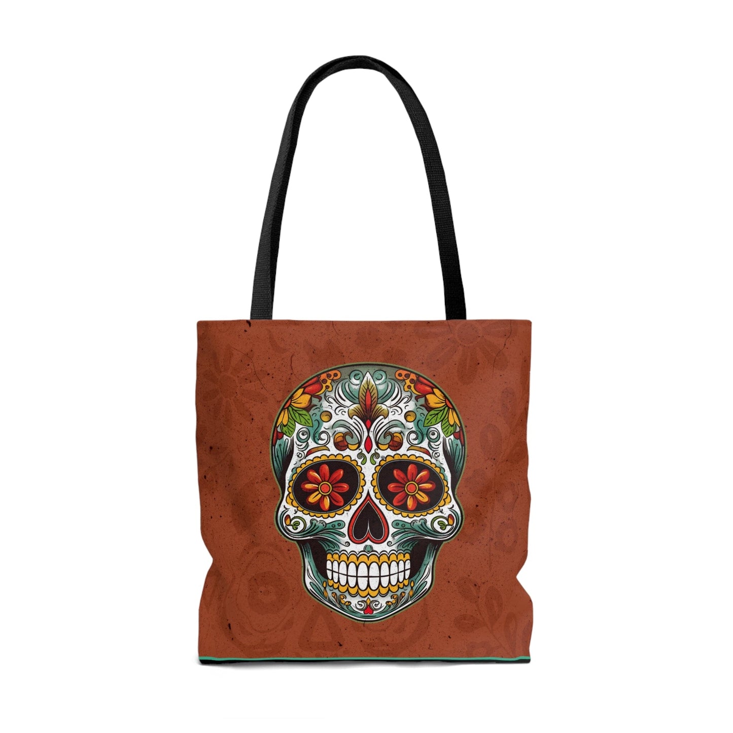 Mexican Sugar Skull Tote Bag - Dia de los Muertos Calavera Inspired Tote Bag Bags InkedOut