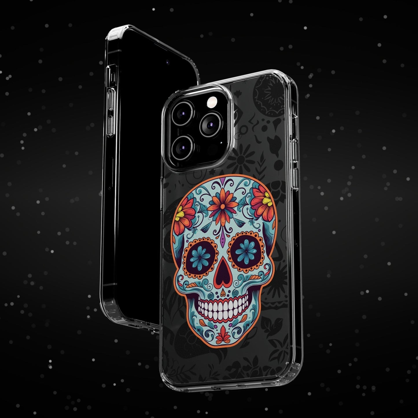 Skullptural Sugar Skull Phone Case - Celebrate Dia de los Muertos! Phone Case InkedOut