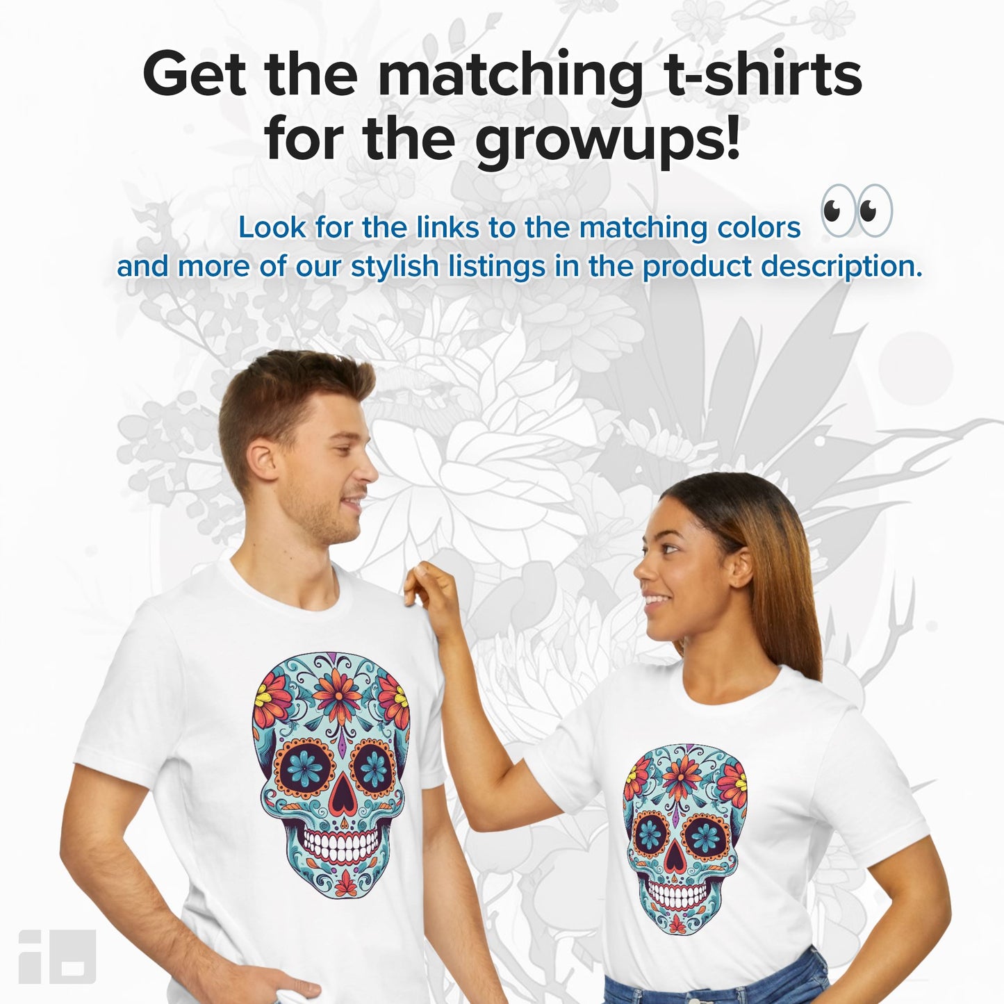 Tattoo Inspired Baby Onesie™ with Sugar Skull Design Kids clothes Printify
