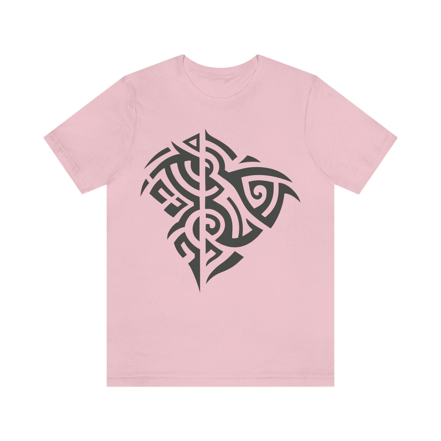 Unisex Gunmetal Tribal Manta T-shirt- Tattoo Inspired Clothing T-Shirt Printify Pink S