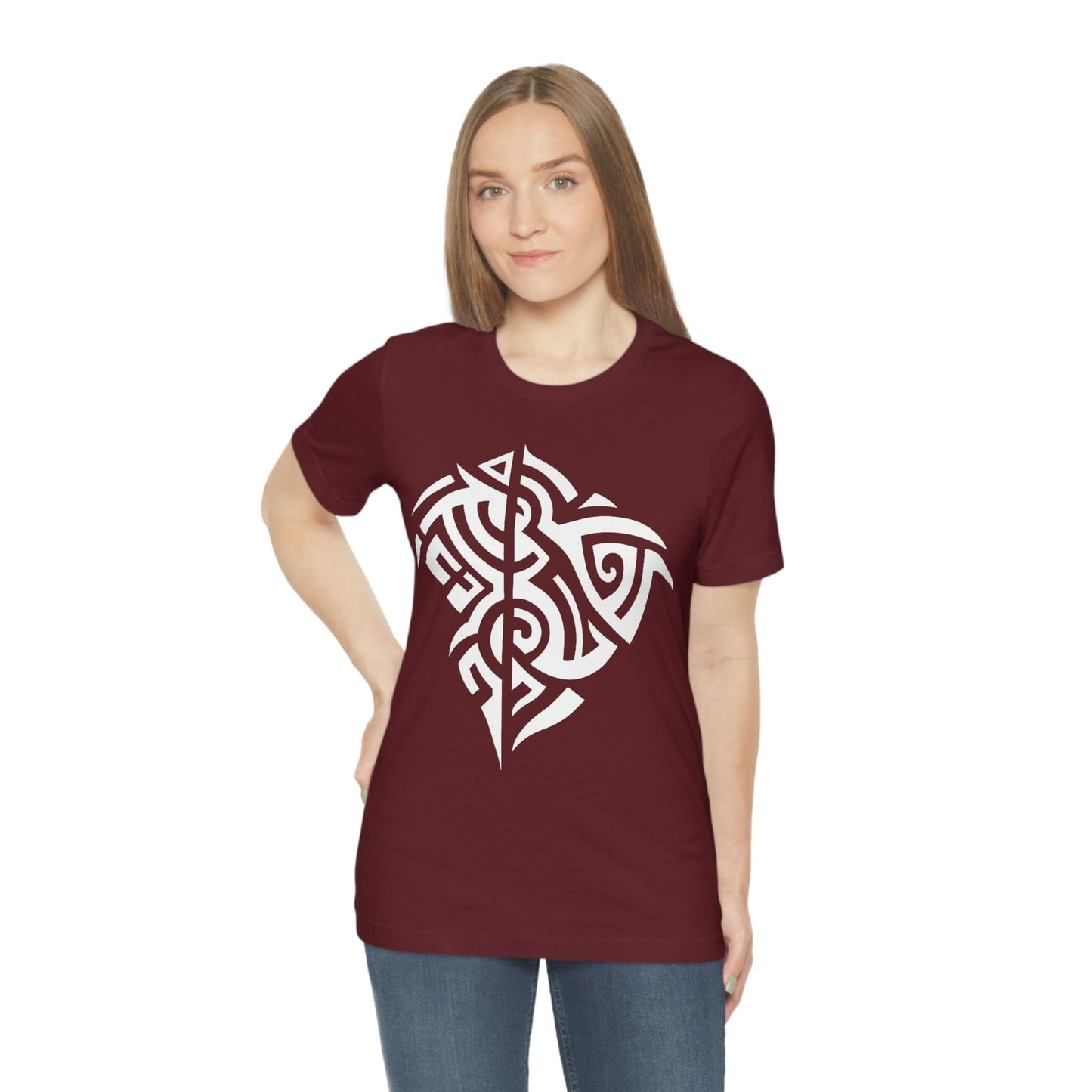 Unisex White Tribal Manta T-shirt- Tattoo Inspired Clothes T-Shirt Printify