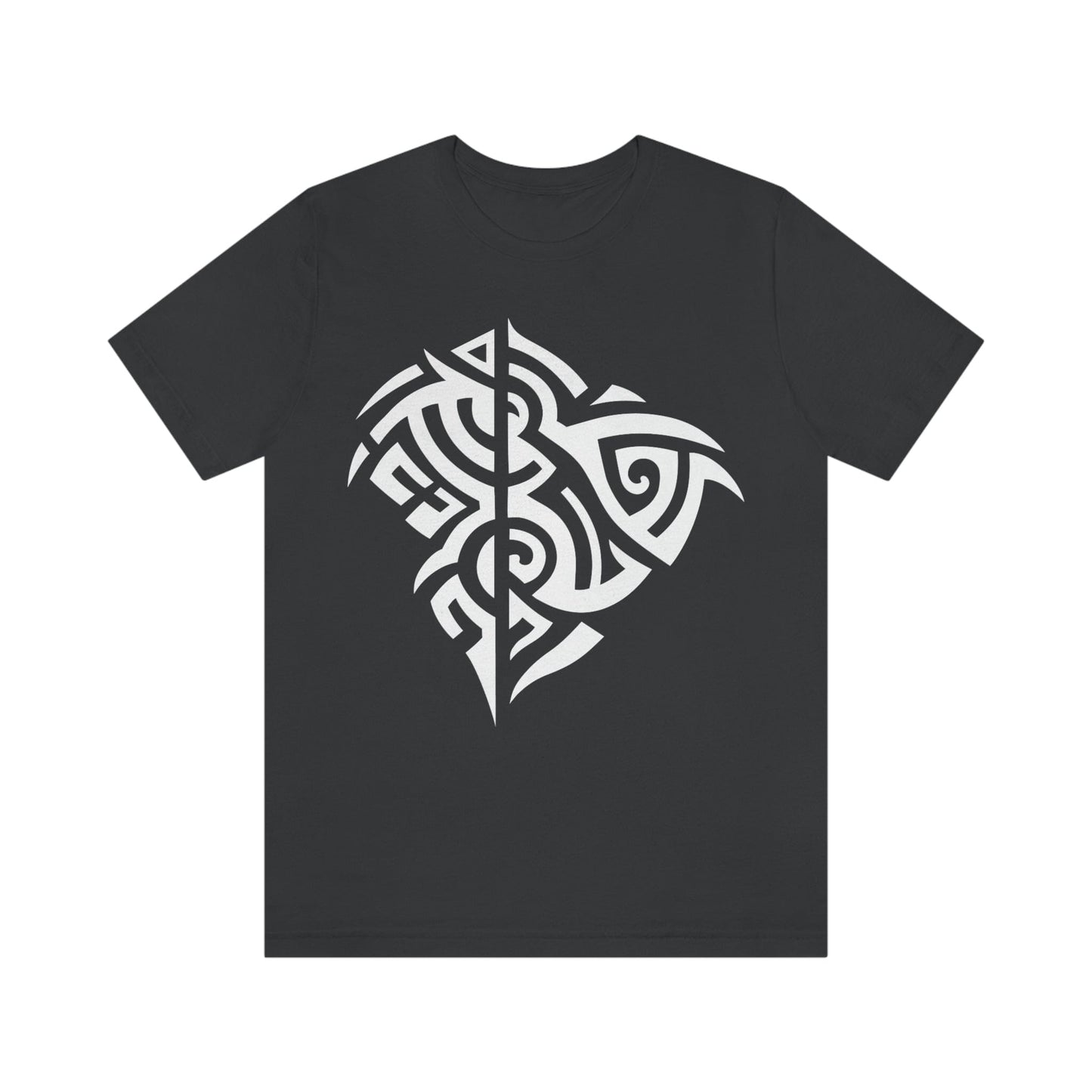 Unisex White Tribal Manta T-shirt- Tattoo Inspired Clothes T-Shirt Printify M Dark Grey