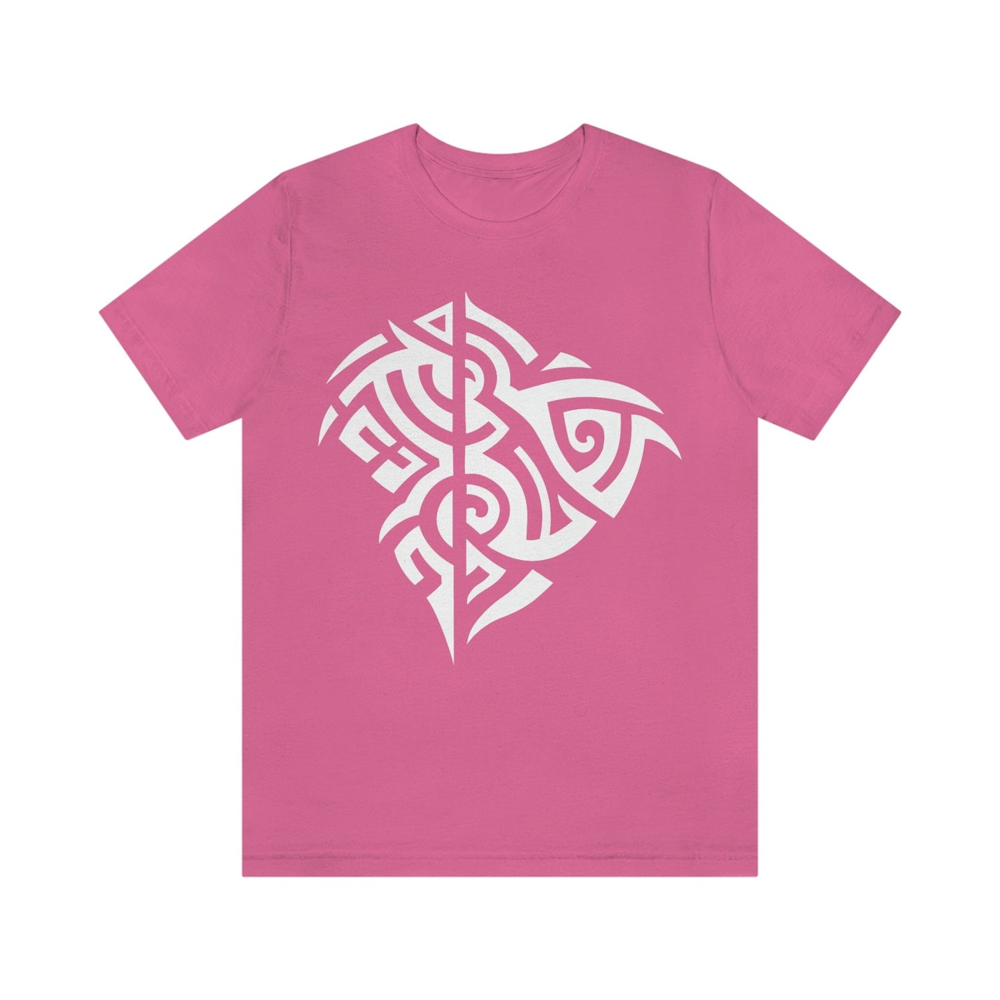 Unisex White Tribal Manta T-shirt- Tattoo Inspired Clothes T-Shirt Printify S Charity Pink