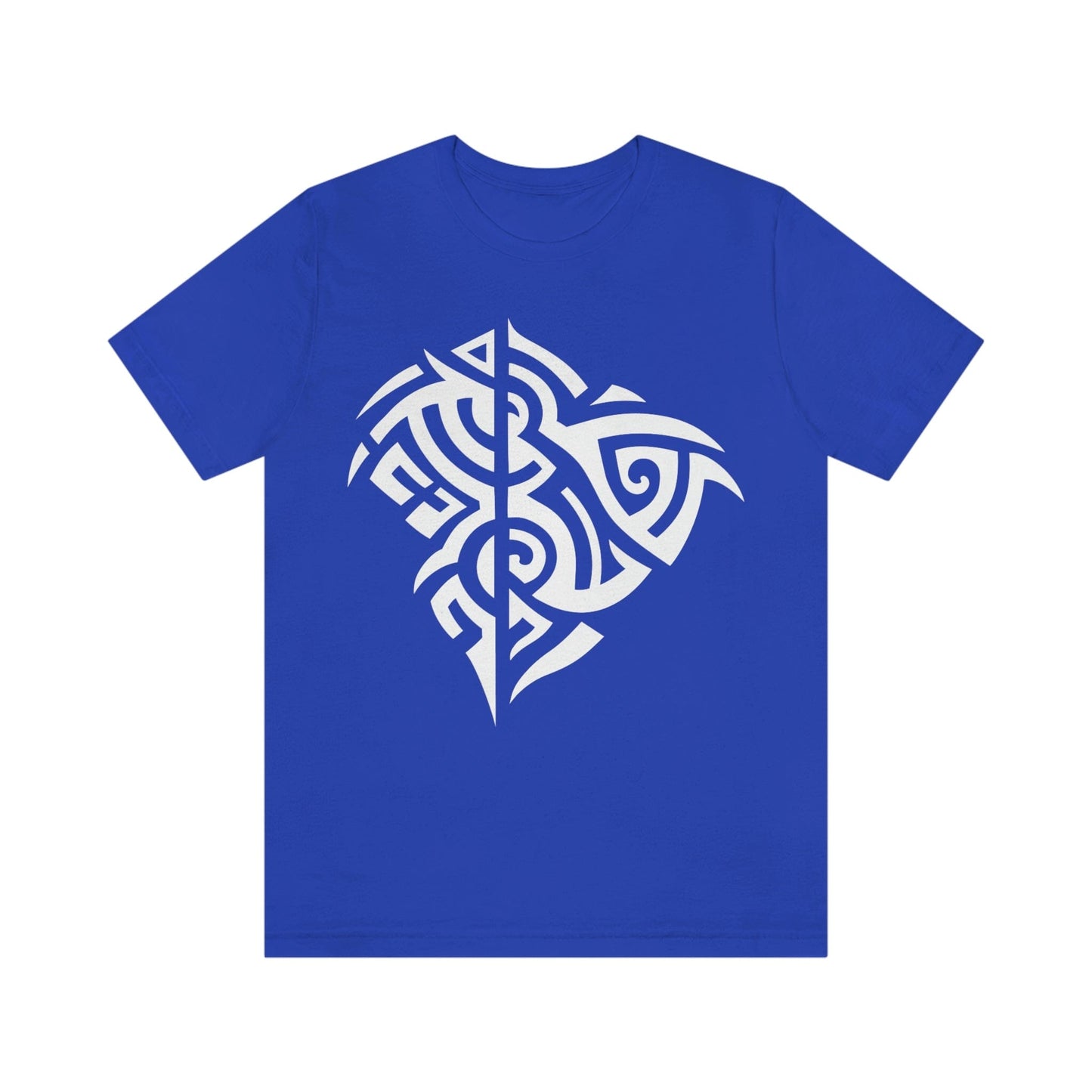 Unisex White Tribal Manta T-shirt- Tattoo Inspired Clothes T-Shirt Printify S True Royal
