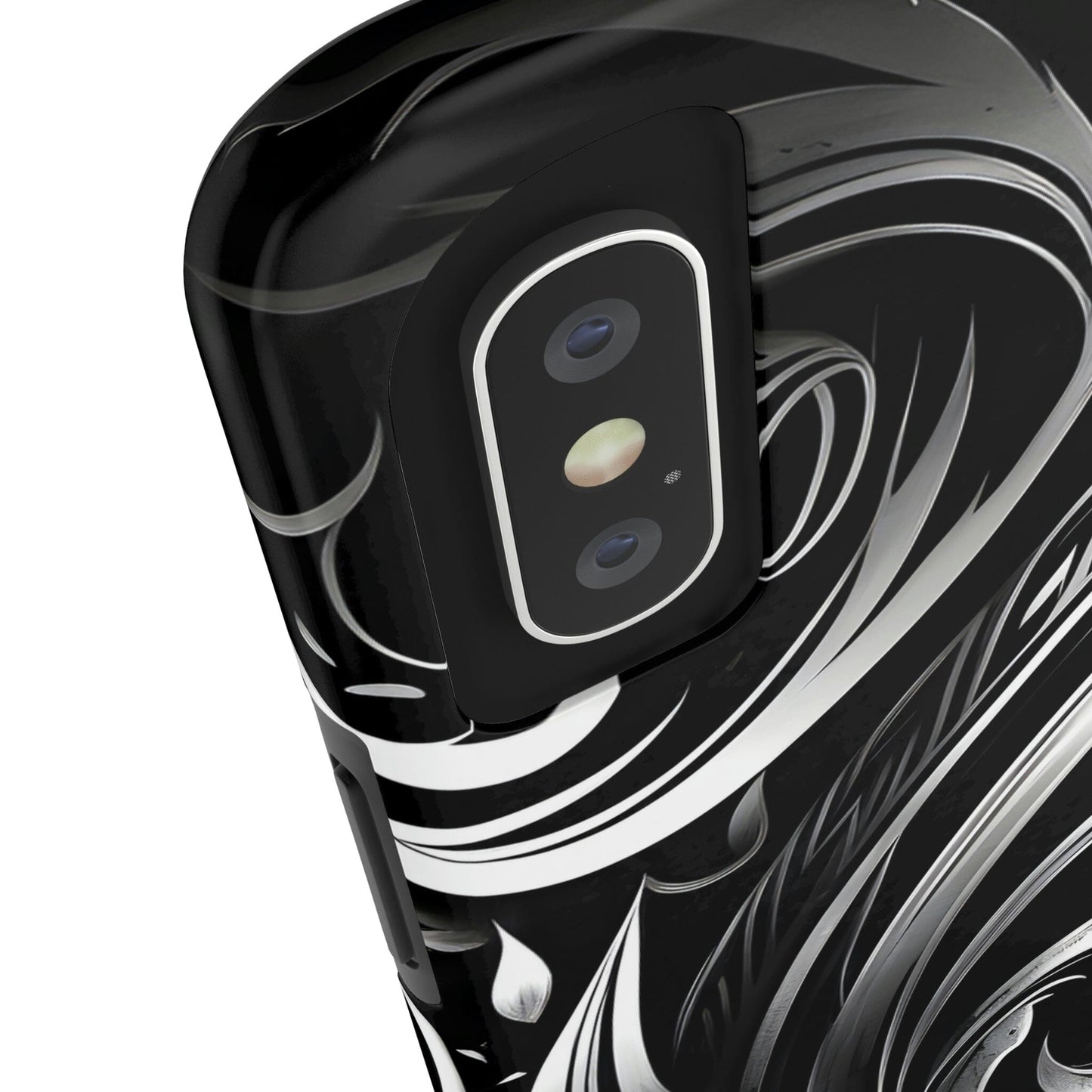 White and Black Metallic Tribal Tattoo Tough Case for iPhone Phone Case InkedOut
