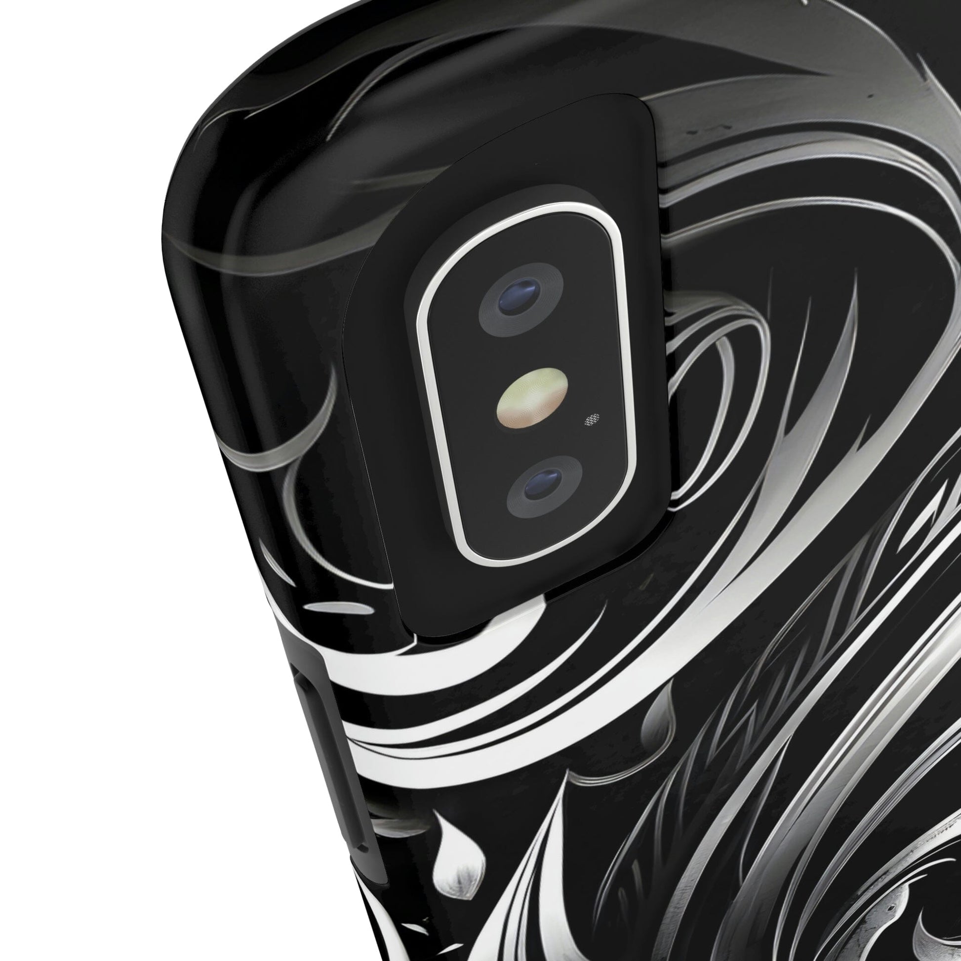 White and Black Metallic Tribal Tattoo Tough Case for iPhone Phone Case InkedOut