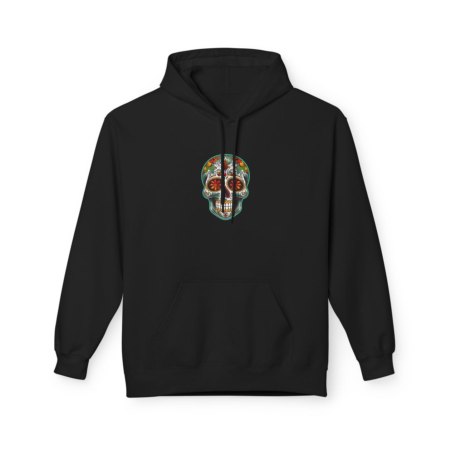 Hoodie - Colorful Day of the Dead Sugar Skull Design - Unisex