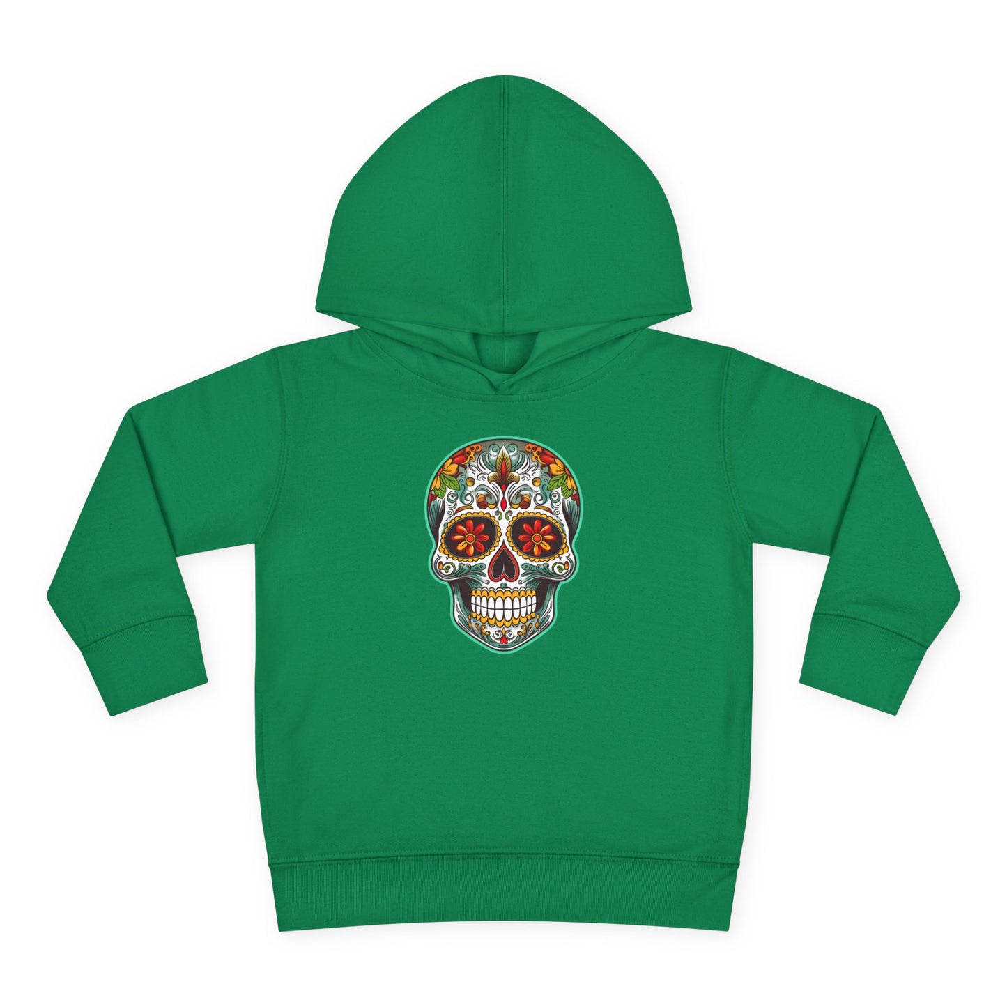 Toddler Hoodie - Colorful Day of the Dead Sugar Skull Design