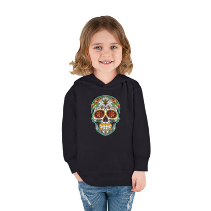 Toddler Hoodie - Colorful Day of the Dead Sugar Skull Design