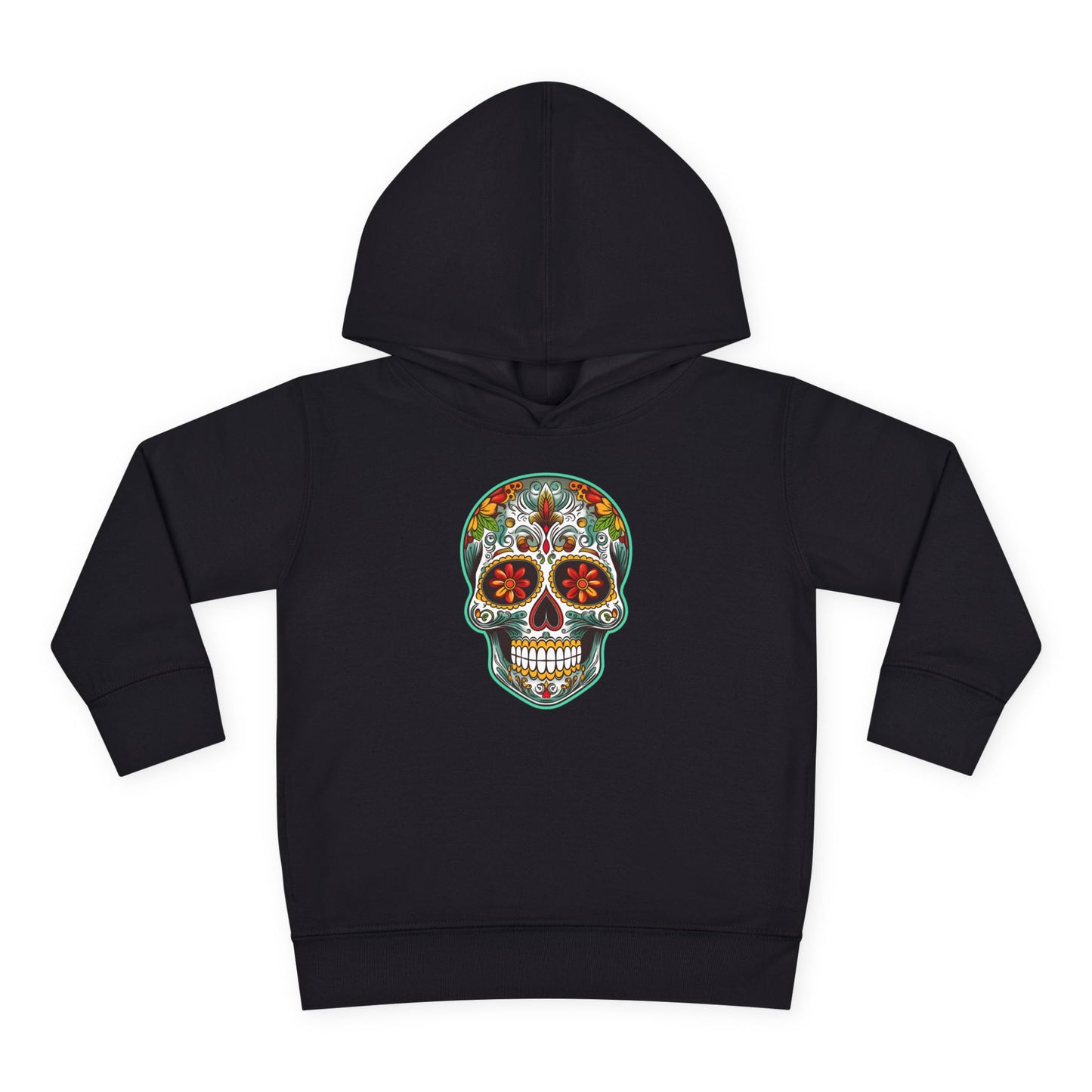 Toddler Hoodie - Colorful Day of the Dead Sugar Skull Design