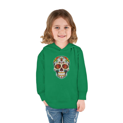 Toddler Hoodie - Colorful Day of the Dead Sugar Skull Design