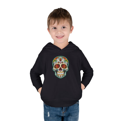 Toddler Hoodie - Colorful Day of the Dead Sugar Skull Design