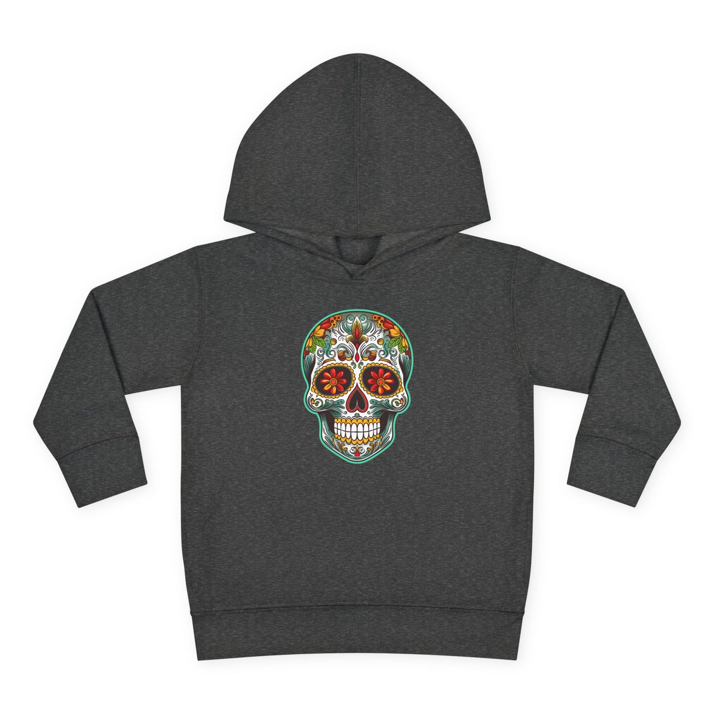 Toddler Hoodie - Colorful Day of the Dead Sugar Skull Design