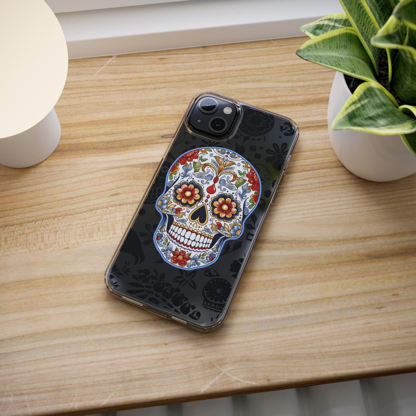 Artistic Mexican Sugar Skull Phone Case - Embrace the Dia de los Muertos Spirit! Phone Case InkedOut 