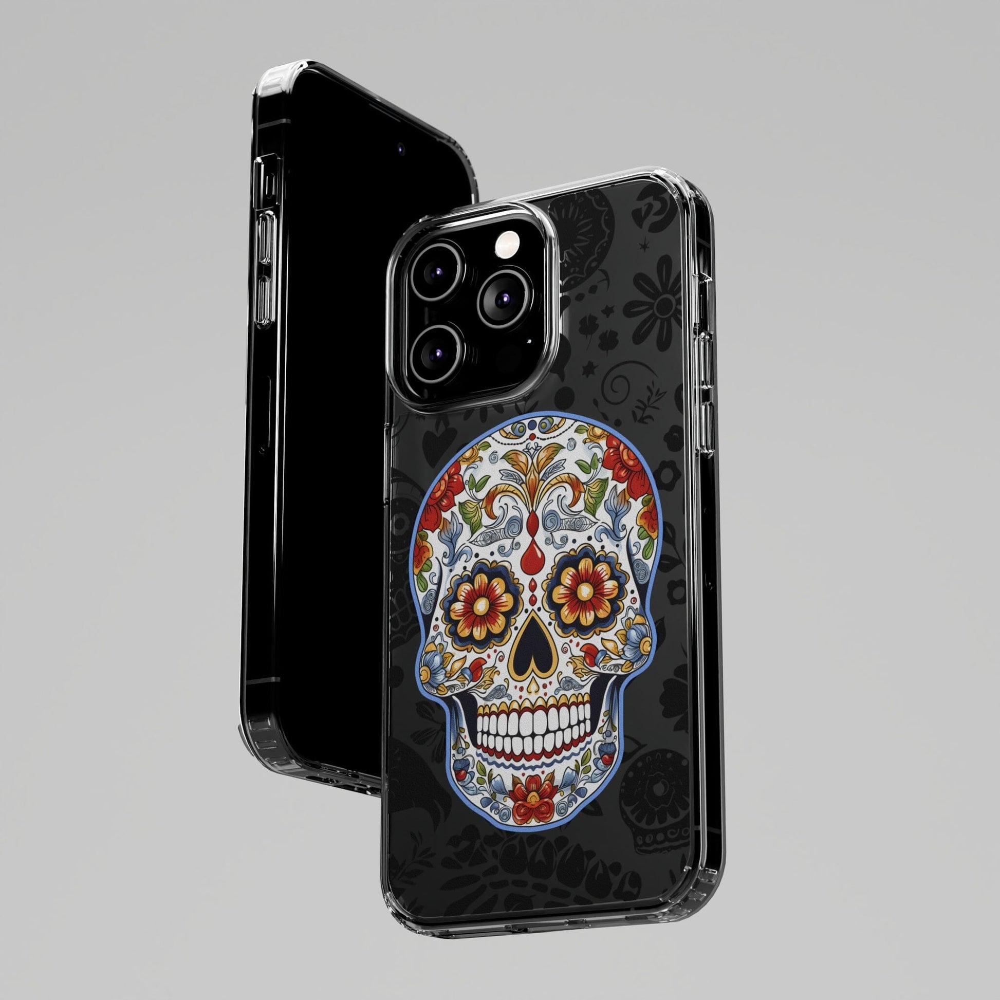 Artistic Mexican Sugar Skull Phone Case - Embrace the Dia de los Muertos Spirit! Phone Case InkedOut 