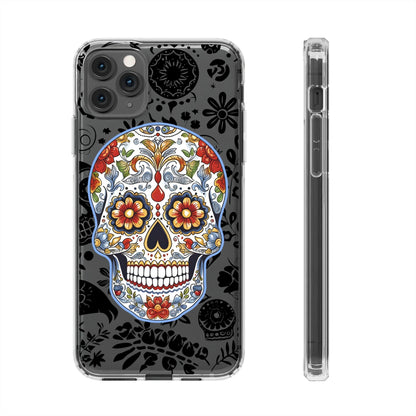 Artistic Mexican Sugar Skull Phone Case - Embrace the Dia de los Muertos Spirit! Phone Case InkedOut iPhone 11 Pro Max Without gift packaging 