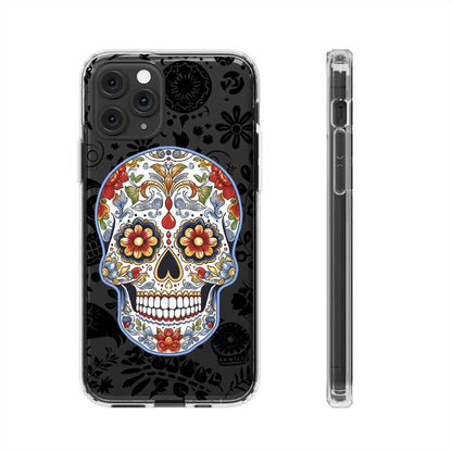 Artistic Mexican Sugar Skull Phone Case - Embrace the Dia de los Muertos Spirit! Phone Case InkedOut iPhone 11 Pro Without gift packaging 