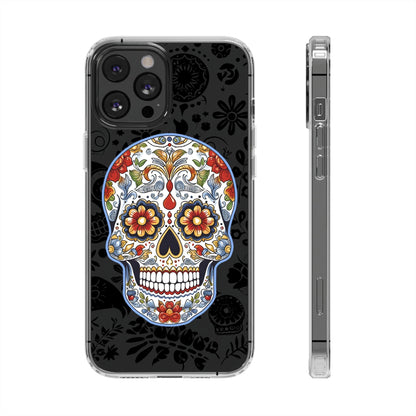 Artistic Mexican Sugar Skull Phone Case - Embrace the Dia de los Muertos Spirit! Phone Case InkedOut iPhone 12 Pro Max Without gift packaging 