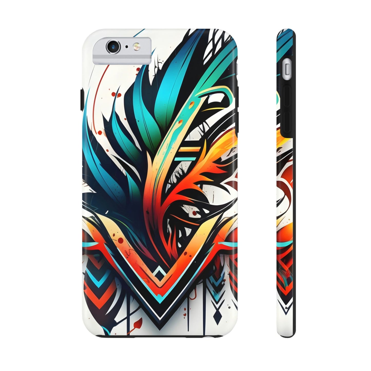 Color Flair Tribal Tattoo Tough Case for iPhone Phone Case InkedOut 