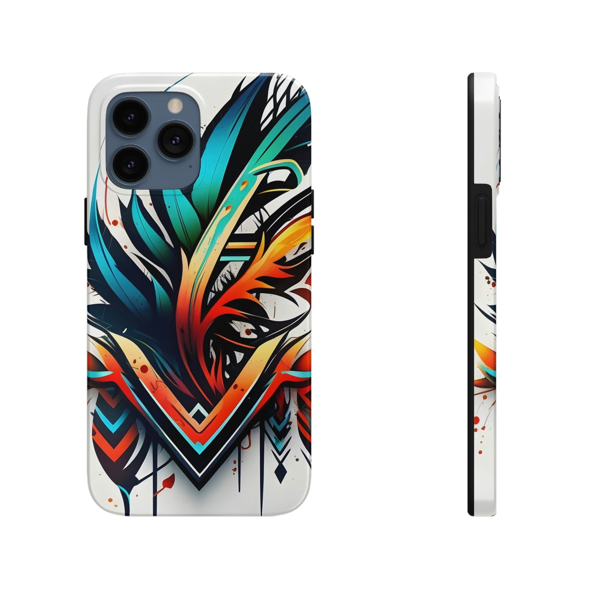 Color Flair Tribal Tattoo Tough Case for iPhone Phone Case InkedOut iPhone 13 Pro Max 