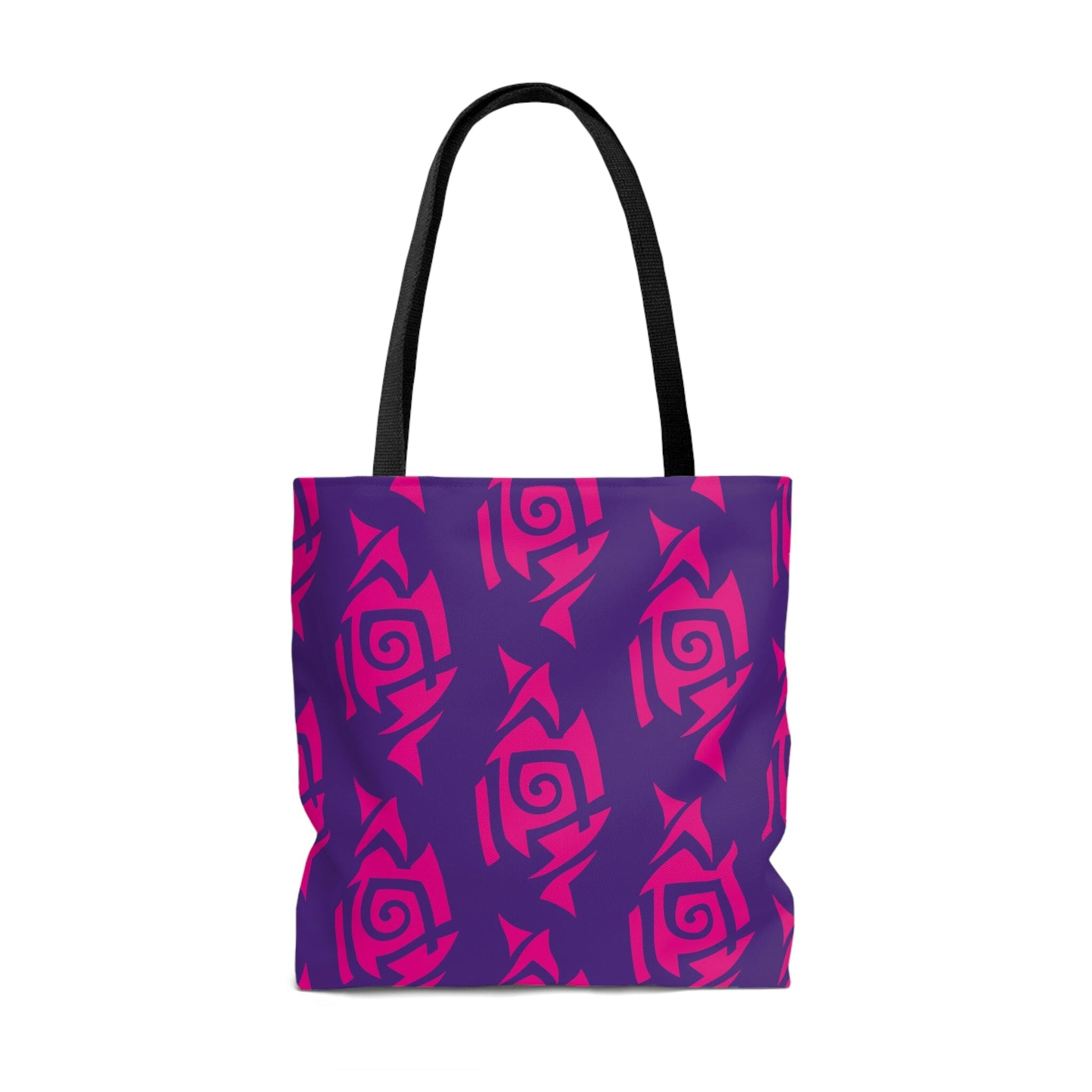 Hot Pink and Purple Tribal Pattern Tote Bag Bags Printify 