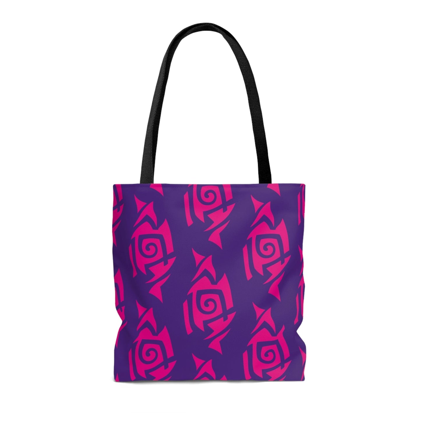 Hot Pink and Purple Tribal Pattern Tote Bag Bags Printify 