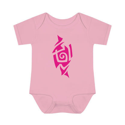 Hot Pink Tribal Tattoo Baby Onesie™ Kids clothes Printify 6M Pink 