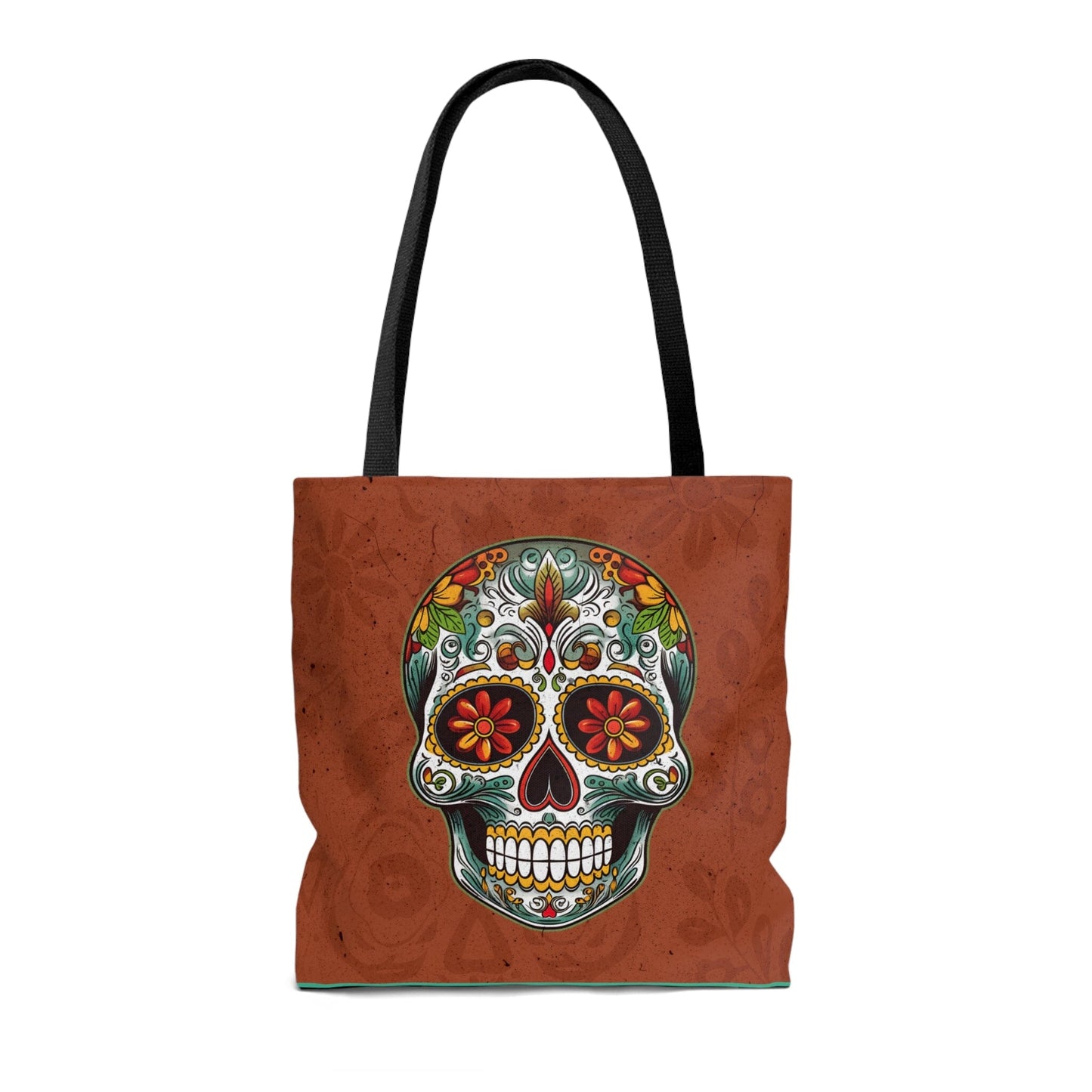 Mexican Sugar Skull Tote Bag - Dia de los Muertos Calavera Inspired Tote Bag Bags InkedOut 