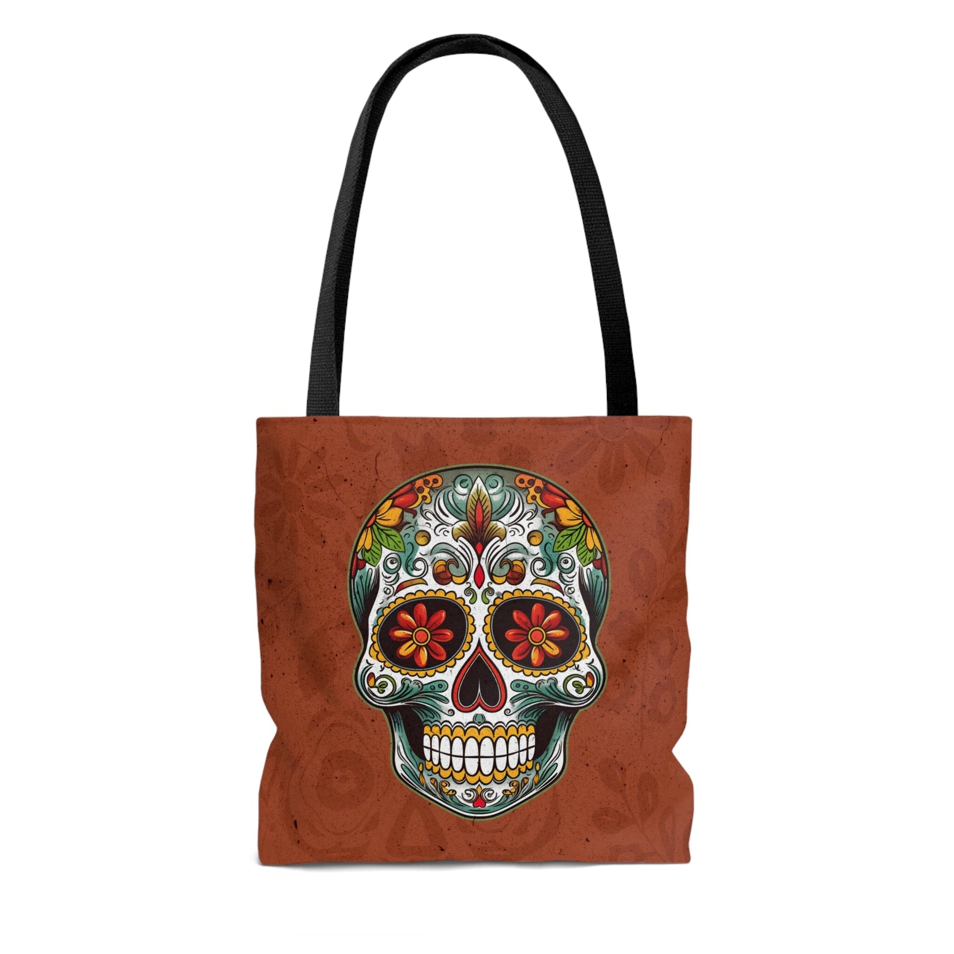 Mexican Sugar Skull Tote Bag - Dia de los Muertos Calavera Inspired Tote Bag Bags InkedOut 