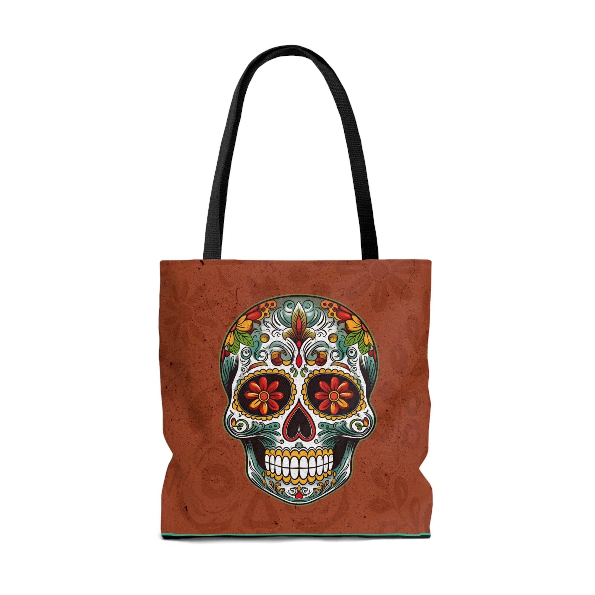 Mexican Sugar Skull Tote Bag - Dia de los Muertos Calavera Inspired Tote Bag Bags InkedOut 