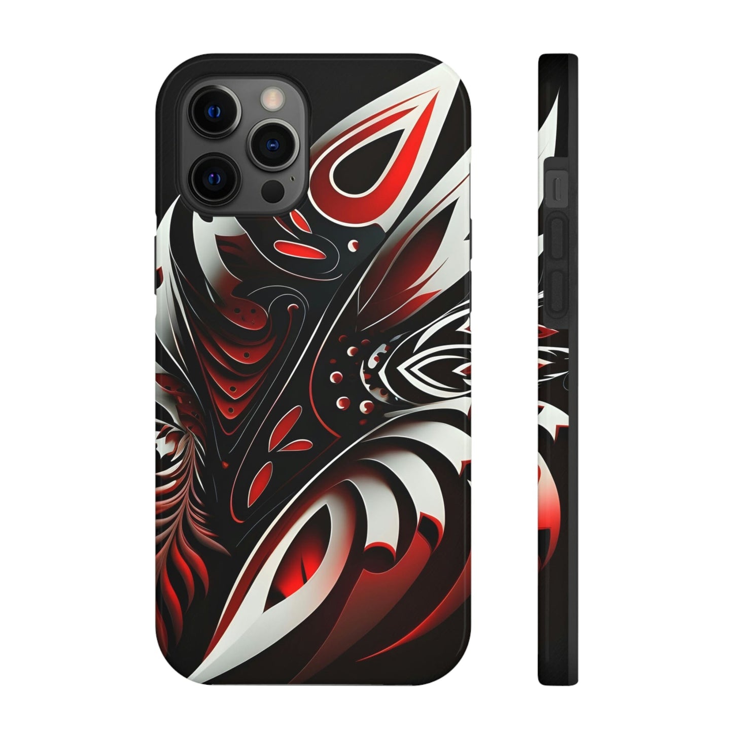 Red and White Tribal Tattoo Tough Case for iPhone Phone Case InkedOut 