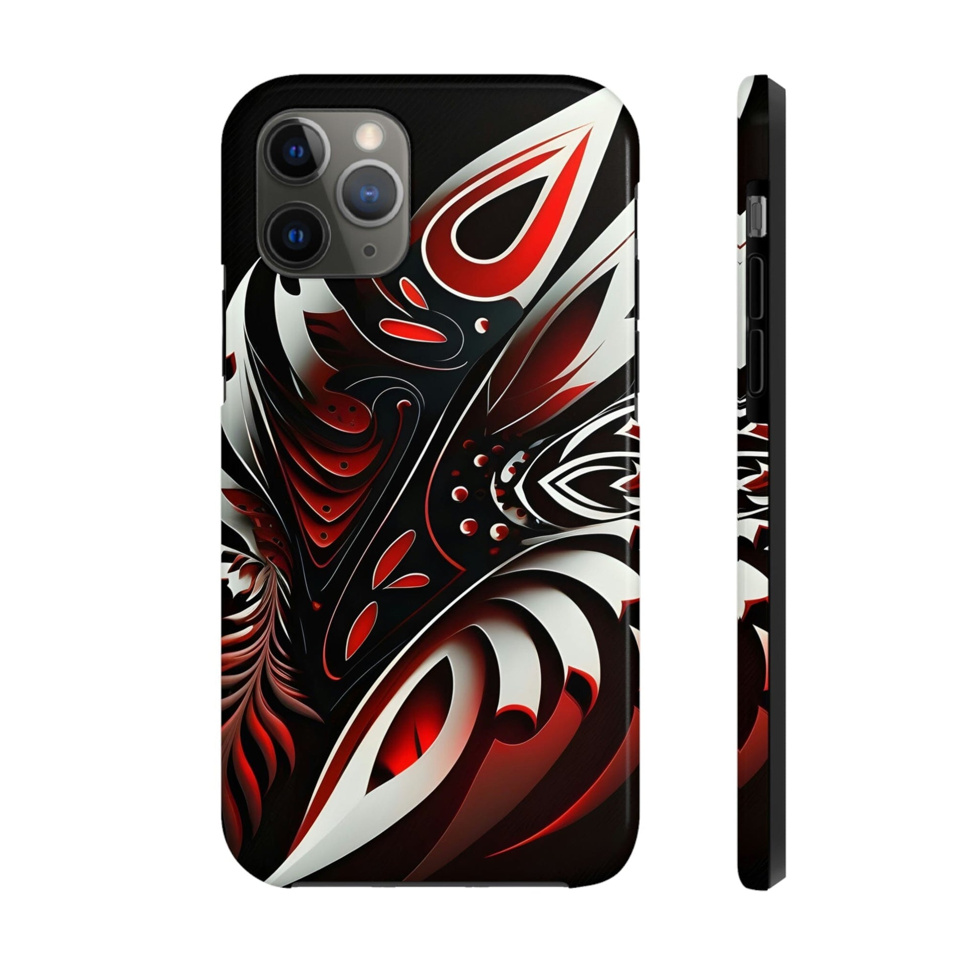 Red and White Tribal Tattoo Tough Case for iPhone Phone Case InkedOut iPhone 11 Pro 