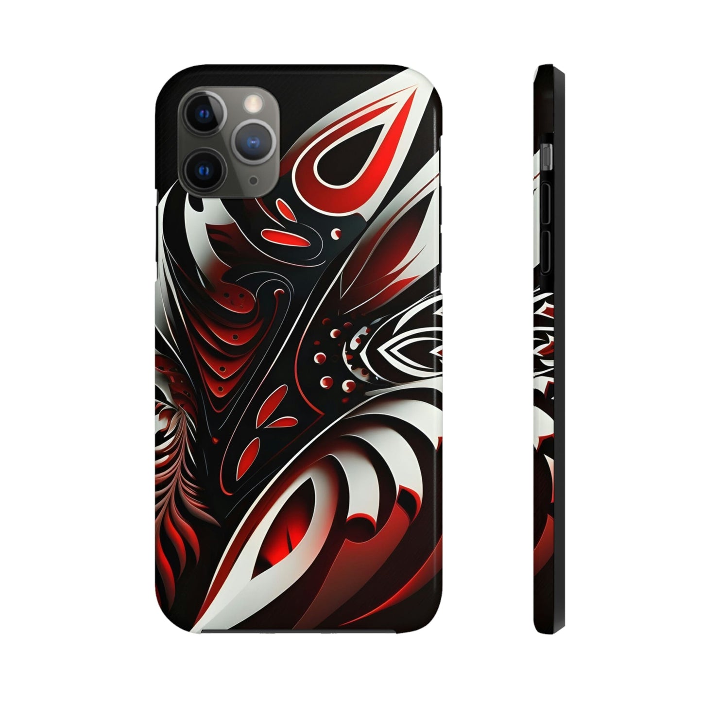 Red and White Tribal Tattoo Tough Case for iPhone Phone Case InkedOut iPhone 11 Pro Max 