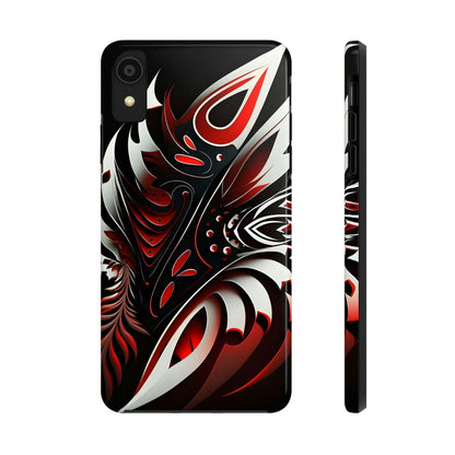 Red and White Tribal Tattoo Tough Case for iPhone Phone Case InkedOut iPhone XR 